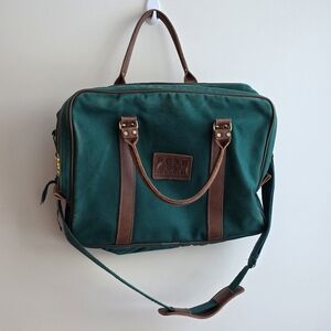 Vintage Peer 95 By Nortel Briefcase Bag Strap Y2K Green Fade Chunky Zip USA